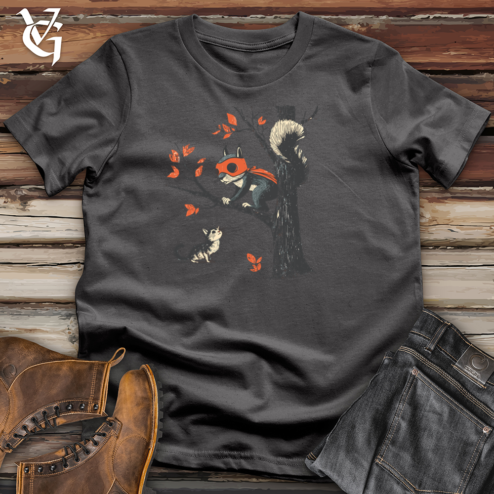 Viking Goods Squirrel Cat Chase Softstyle Tee Charcoal / S