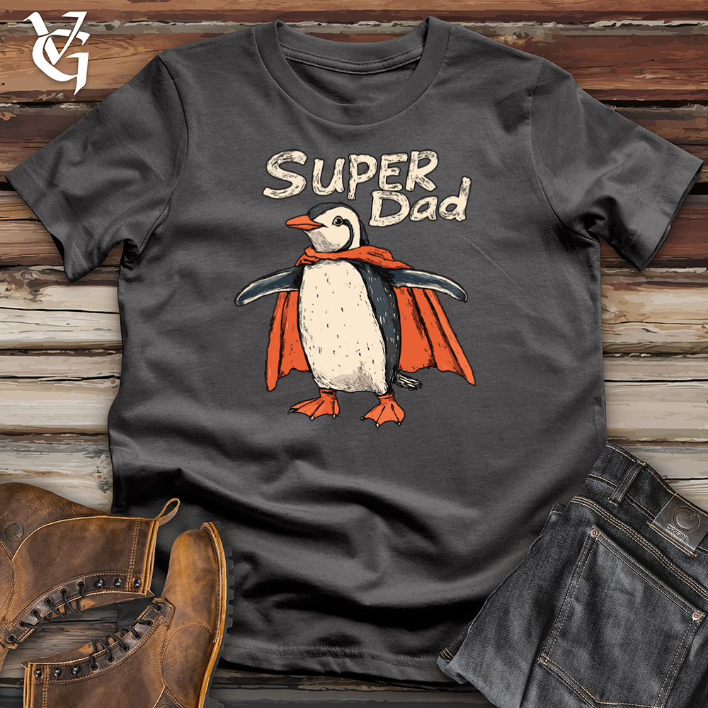 Viking Goods Super Dad Penguin Softstyle Tee Charcoal / S
