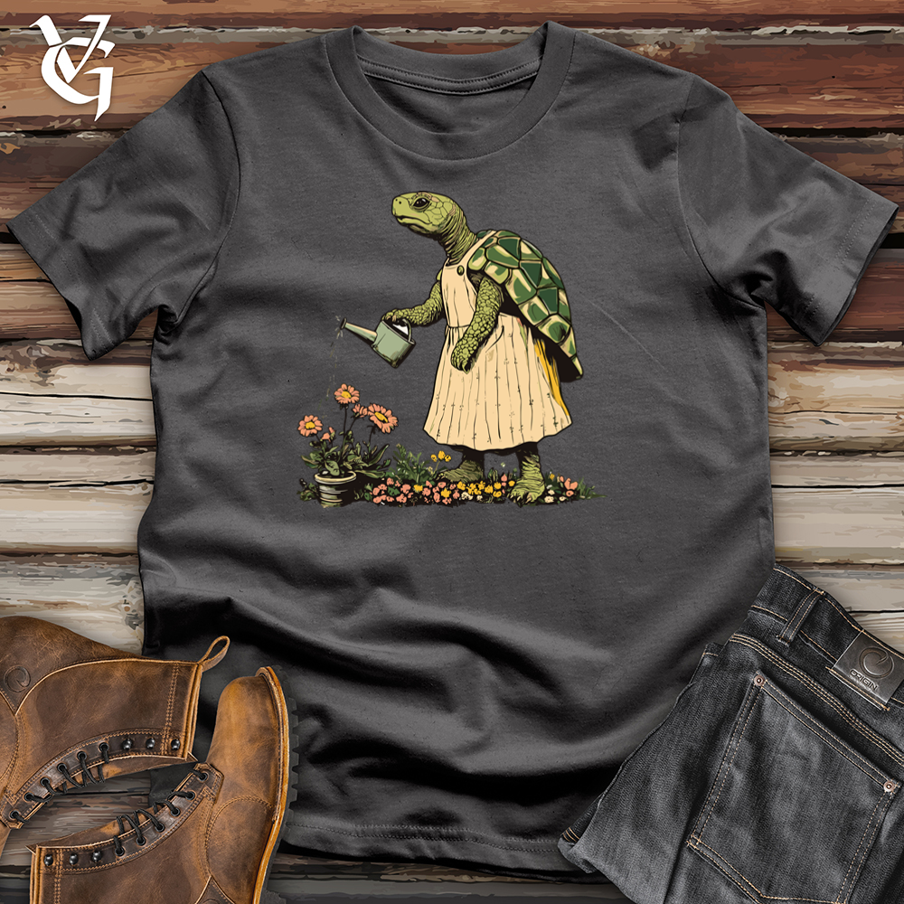 Viking Goods Turtle Gardener Softstyle Tee Charcoal / S