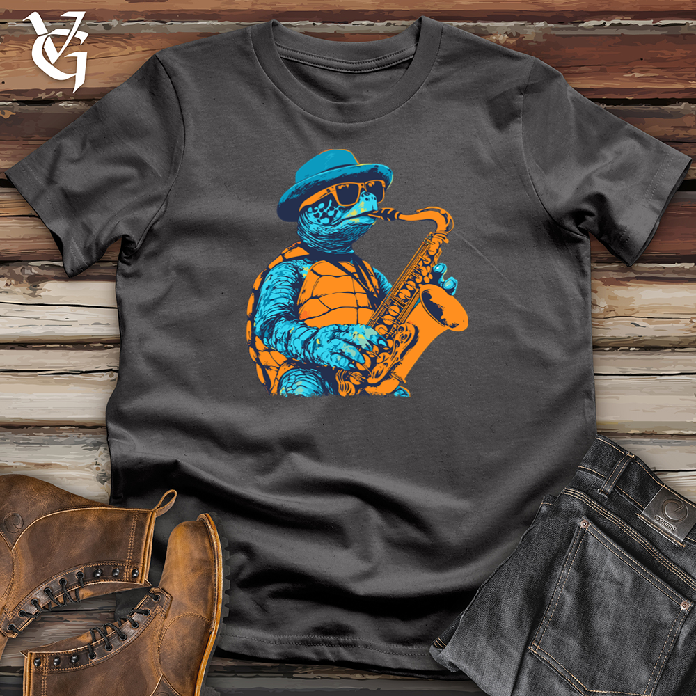 Viking Goods Turtle Sax Softstyle Tee Charcoal / S