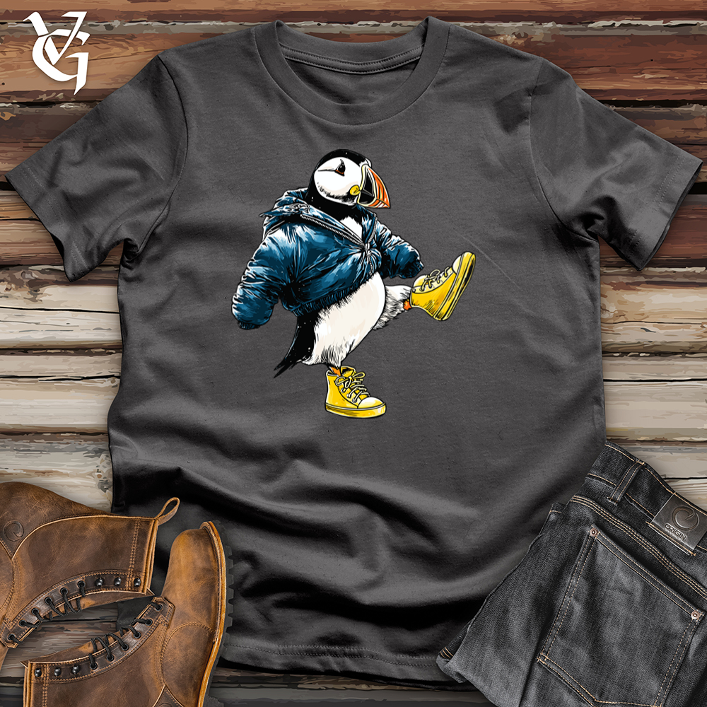 Viking Goods Winter Puffin Softstyle Tee Charcoal / S