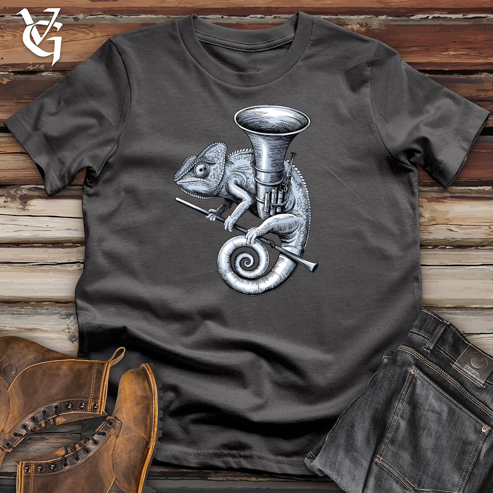Viking Goods Chameleon Tuba Softstyle Tee Charcoal / XS