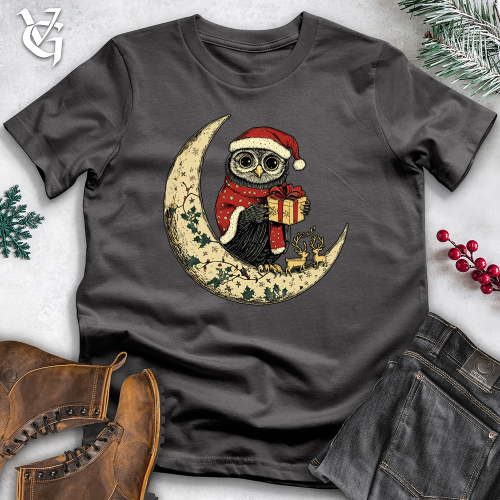 Viking Goods Lunar Santa Owl Softstyle Tee Charcoal / XS