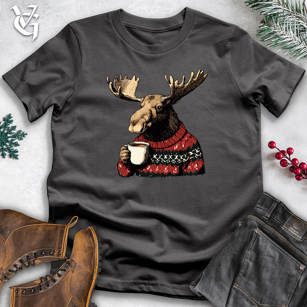 Viking Goods Merry Moose Sweater Softstyle Tee Charcoal / XS