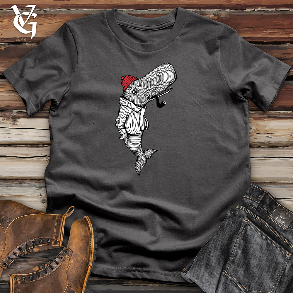 Viking Goods Whale With Pipe Softstyle Tee Charcoal / XS