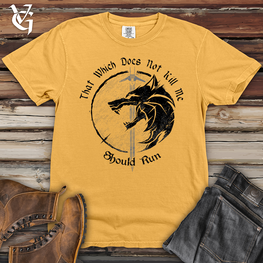 Viking Goods Should Run Wolf Heavy Cotton Comfort Colors Tee Citrus / L