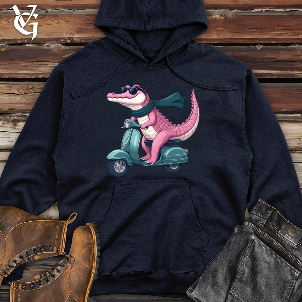 Viking Goods Gator Scoot Midweight Hooded Sweatshirt Classic Navy / L