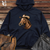 Viking Goods Horse Cowboy Midweight Hooded Sweatshirt Classic Navy / L