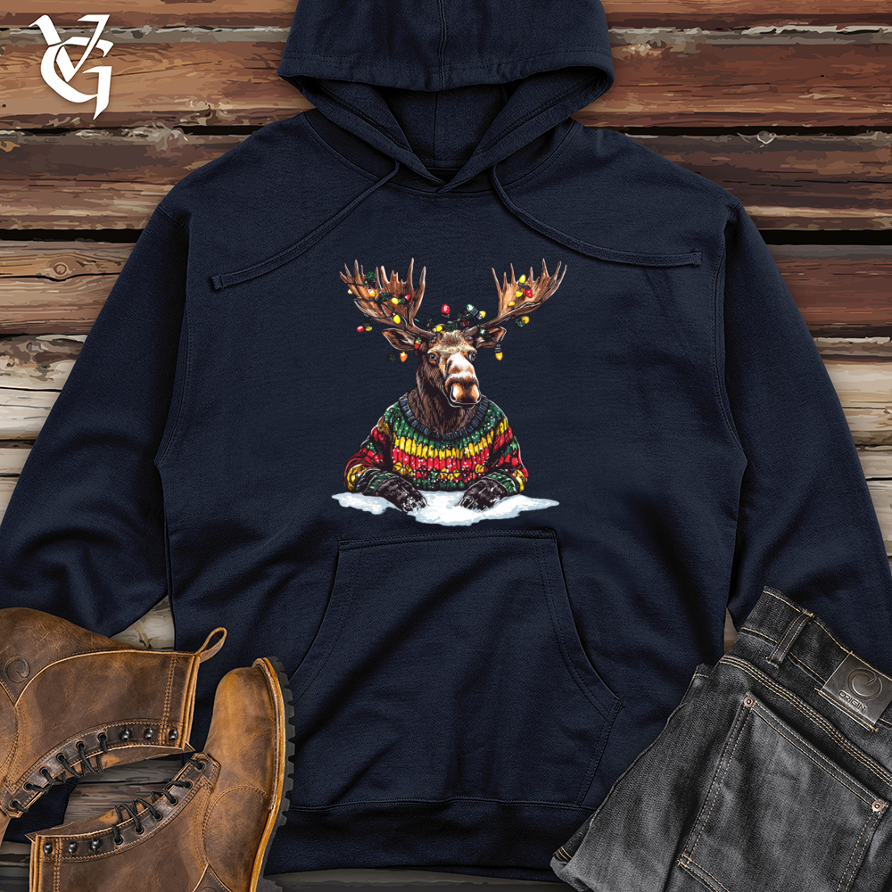 Viking Goods Merry Moose Midweight Hooded Sweatshirt Classic Navy / L