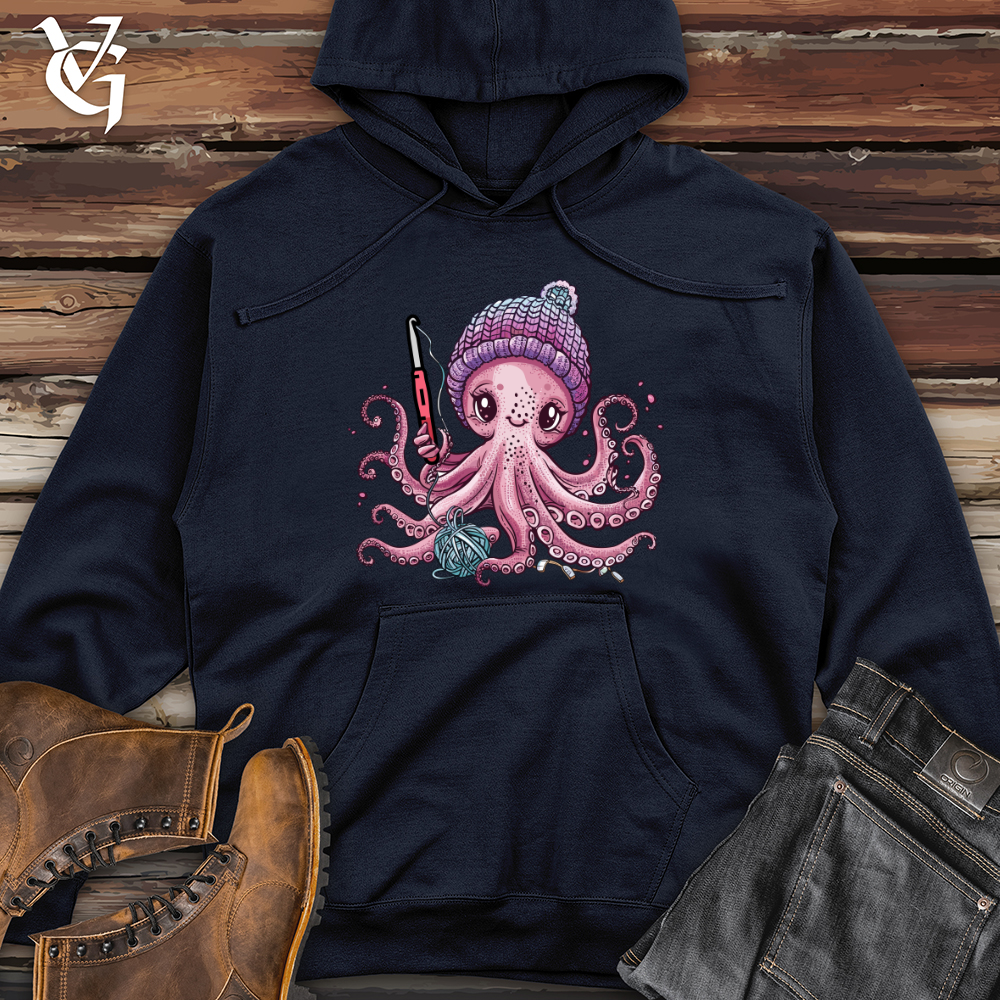 Viking Goods Octopus Crochet Midweight Hooded Sweatshirt Classic Navy / L