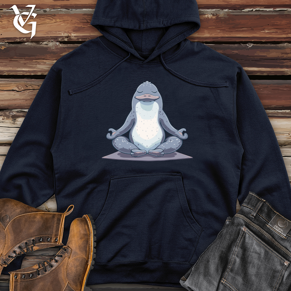 Viking Goods Platypus Zen Pose Midweight Hooded Sweatshirt Classic Navy / L