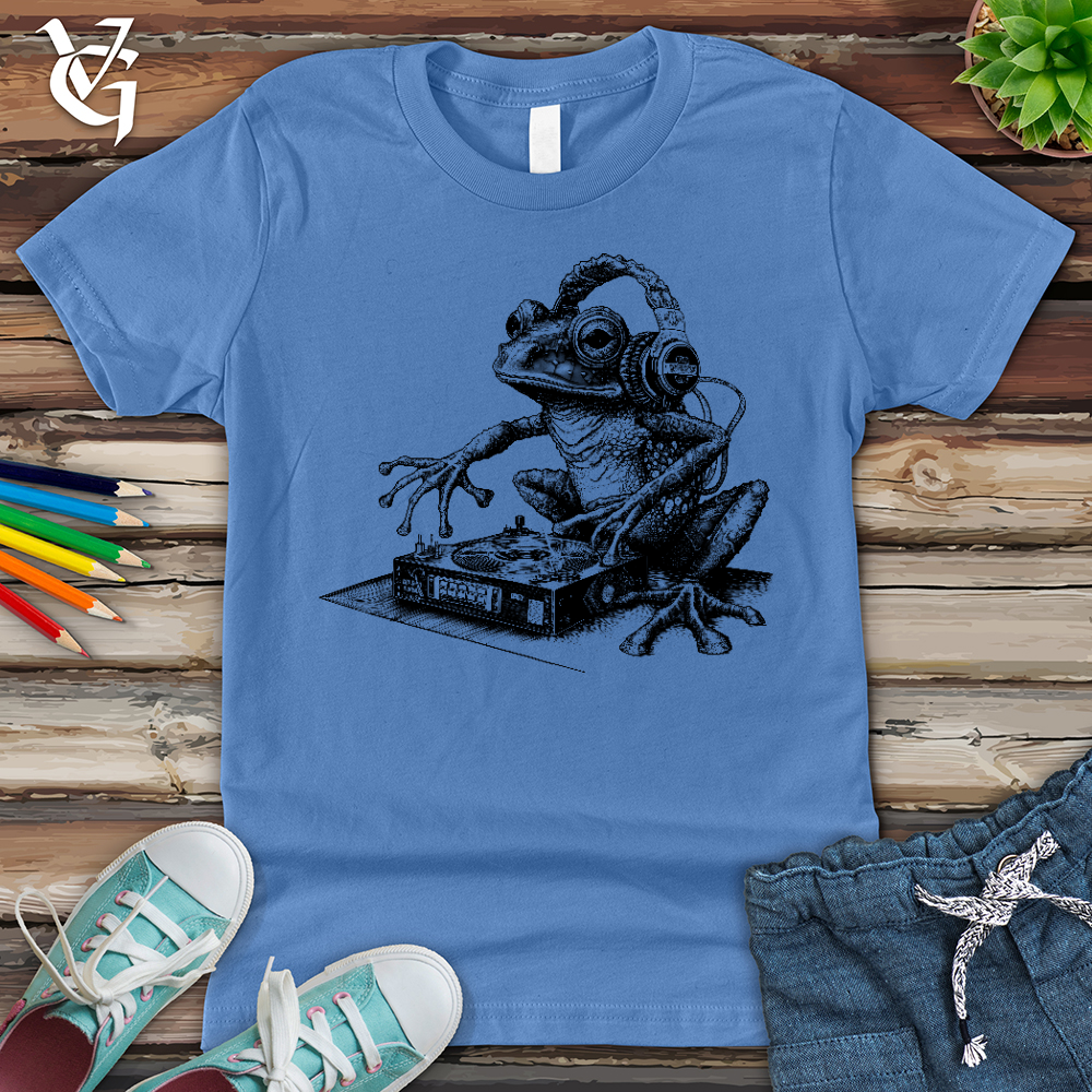 Viking Goods Dj Frog Youth Tee Columbia Blue / L