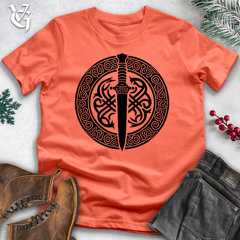 Viking Goods Celtic Dagger Cotton Tee Coral / L
