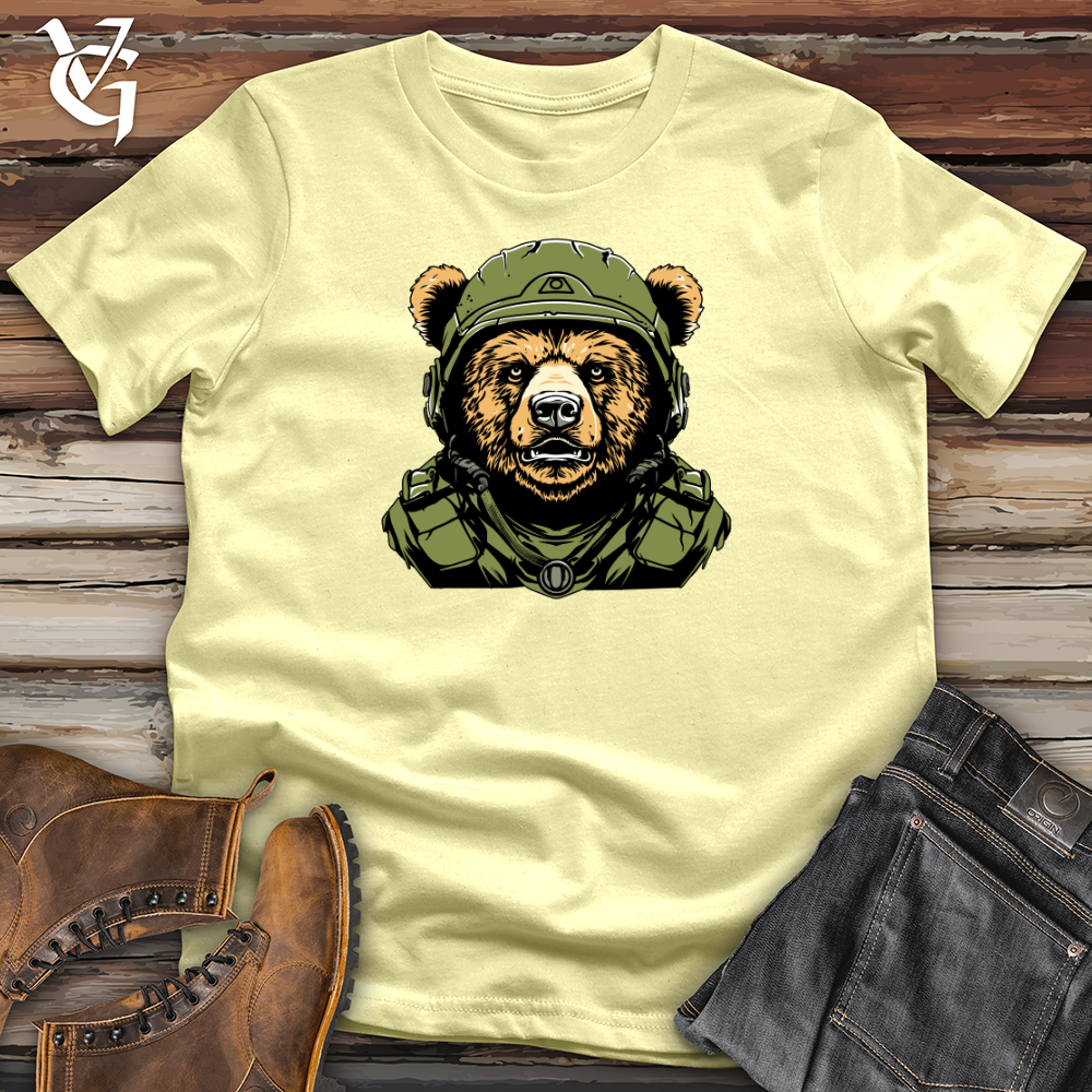 Viking Goods Bear Brigade in Helmet Valor Softstyle Tee Cornsilk / L
