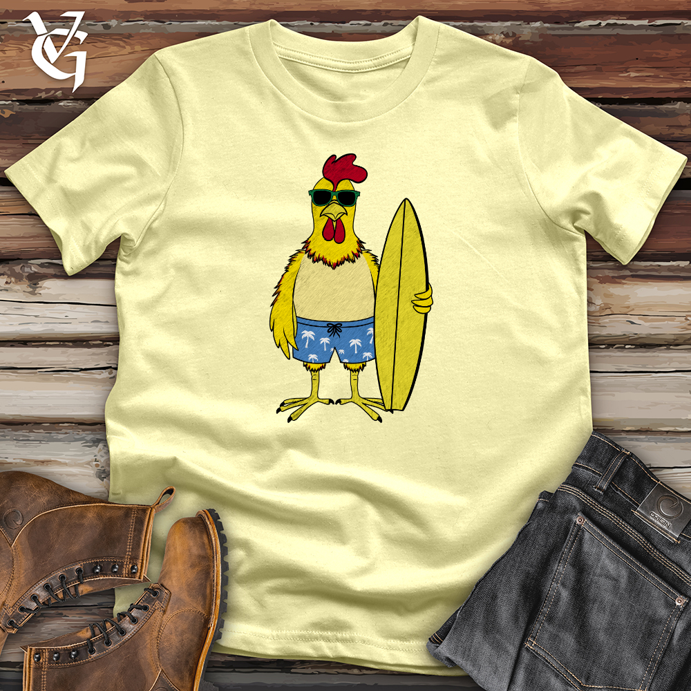 Viking Goods Chicken Surf Softstyle Tee Cornsilk / L