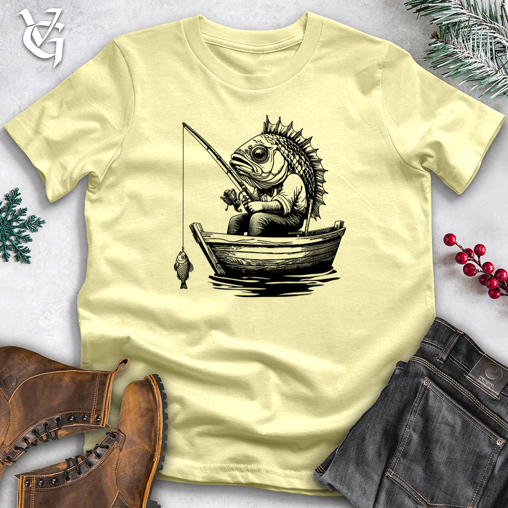 Viking Goods Fish Boat Softstyle Tee Cornsilk / L