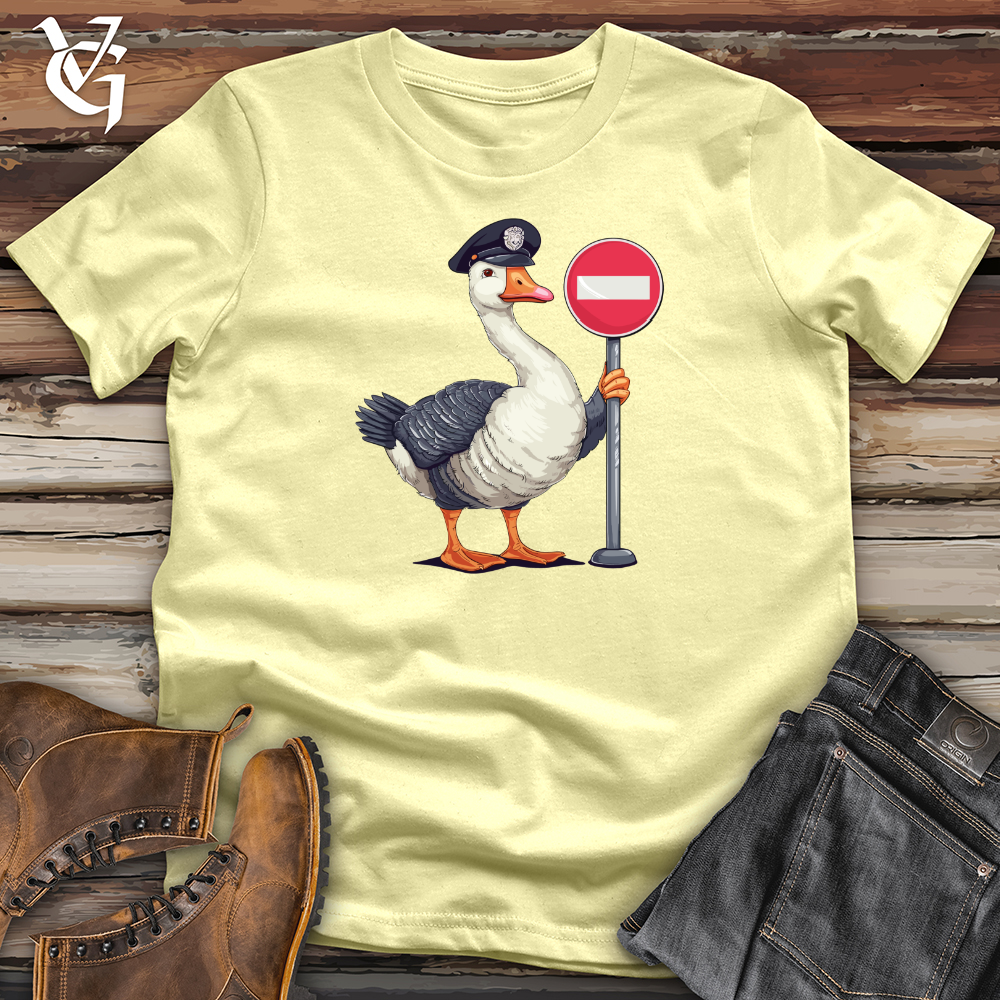 Viking Goods Goose Traffic Guard Softstyle Tee Cornsilk / L