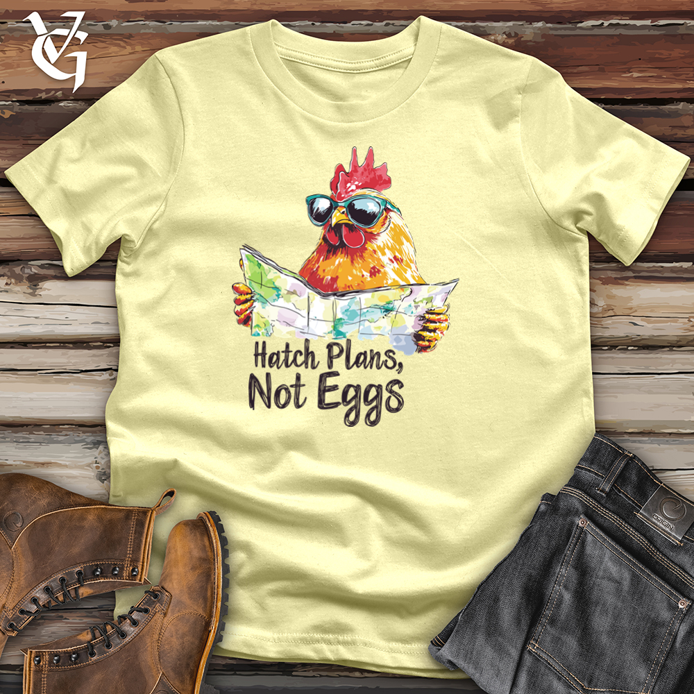 Viking Goods Hatch Plans Not Eggs Softstyle Tee Cornsilk / L