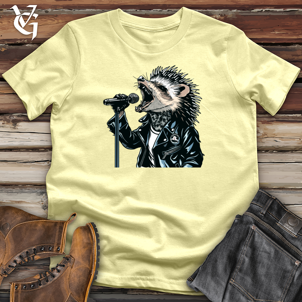 Viking Goods Hedgehog Punk Vocalist Softstyle Tee Cornsilk / L