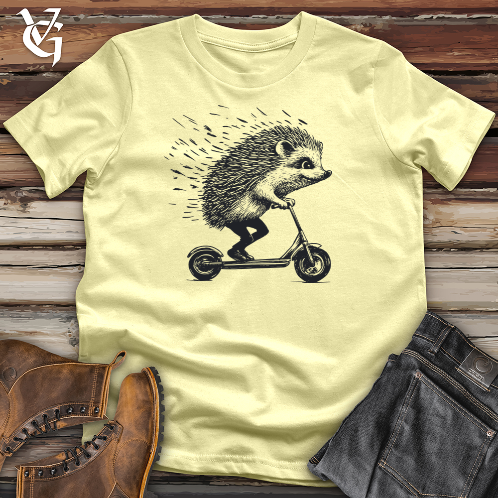 Viking Goods Hedgehog Scoot Softstyle Tee Cornsilk / L