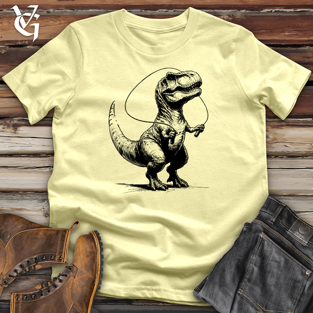 Viking Goods Jump Rope Rex Softstyle Tee Cornsilk / L