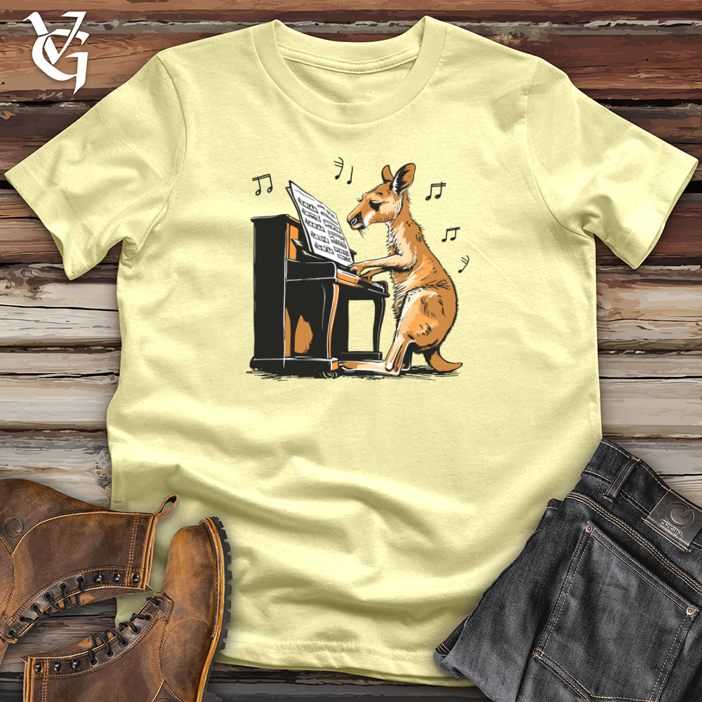 Viking Goods Kangaroo Piano Virtuoso Softstyle Tee Cornsilk / L