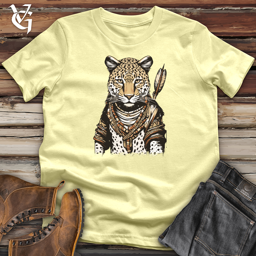 Viking Goods Leopard Tribal Archer Softstyle Tee Cornsilk / L