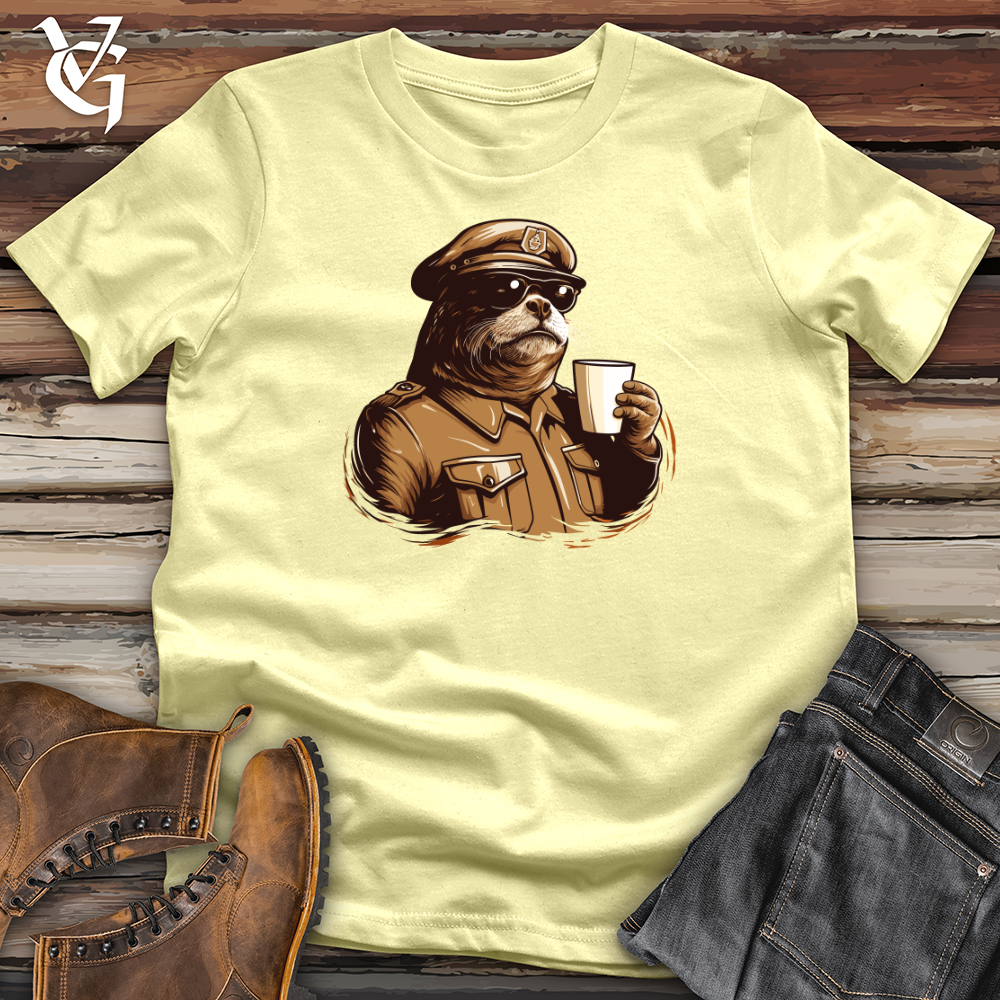 Viking Goods Otter Sergeant Break Softstyle Tee Cornsilk / L