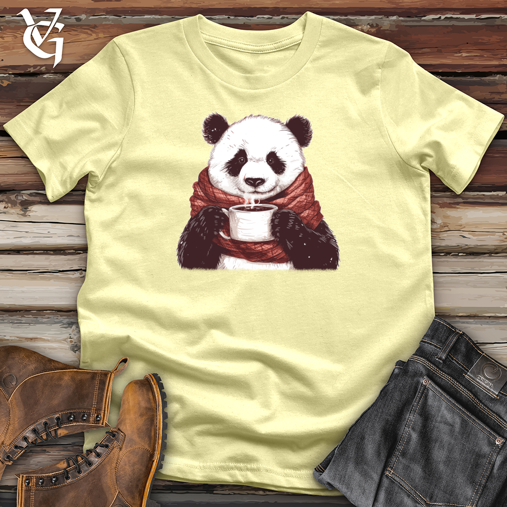 Viking Goods Panda Warmth Sip Softstyle Tee Cornsilk / L