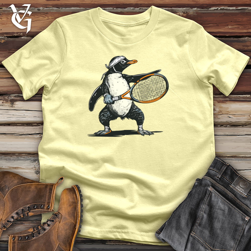 Viking Goods Penguin Tennis Player Softstyle Tee Military Green / L