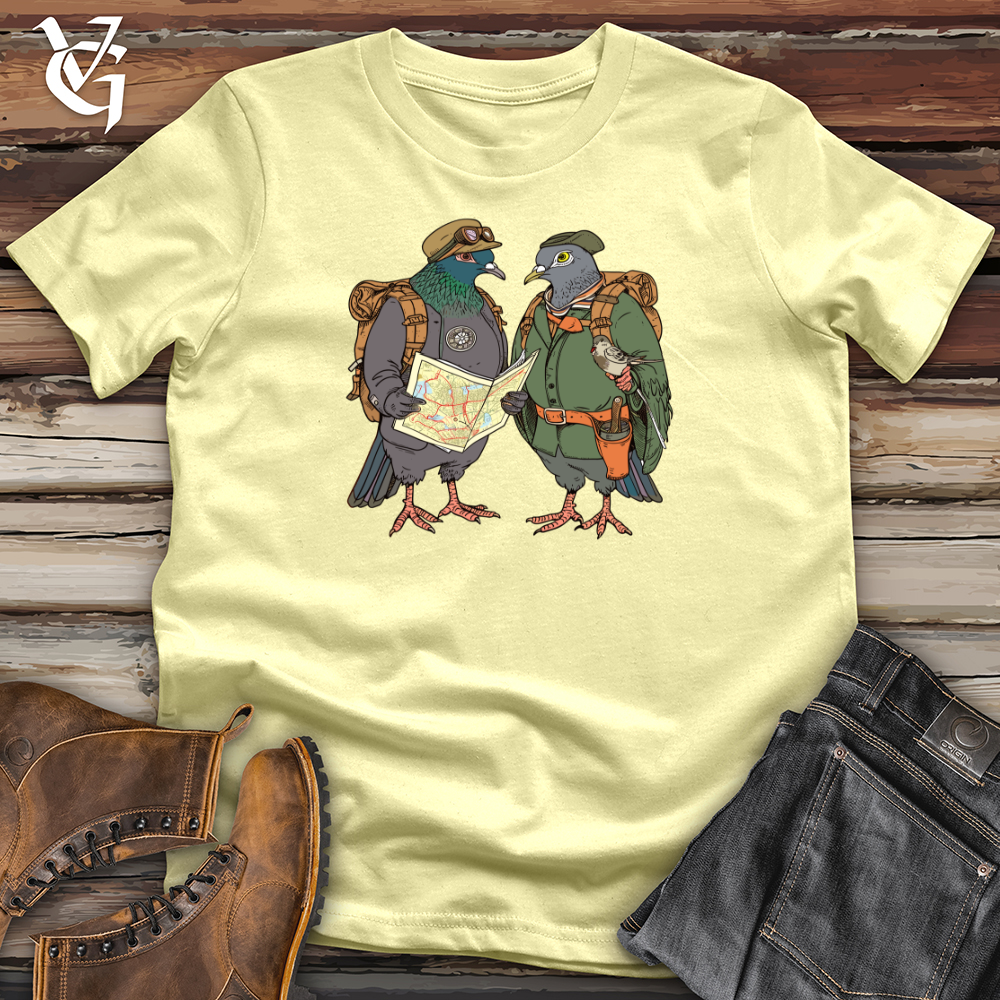 Viking Goods Pigeon Explorers Club Softstyle Tee Cornsilk / L