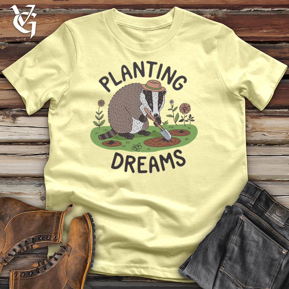 Viking Goods Planting Dreams Softstyle Tee Cornsilk / L