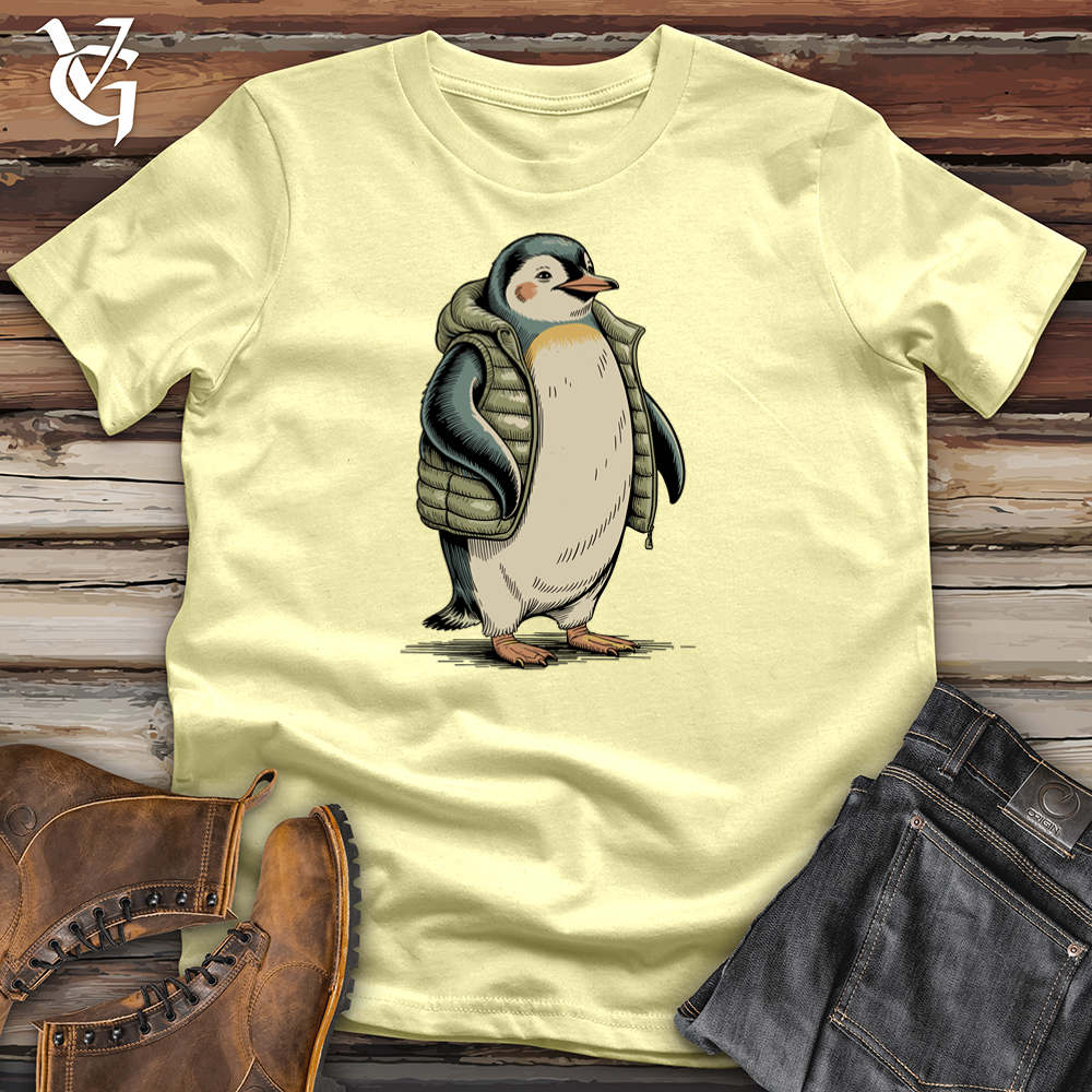 Viking Goods Puffer Penguin Tee Cornsilk / L
