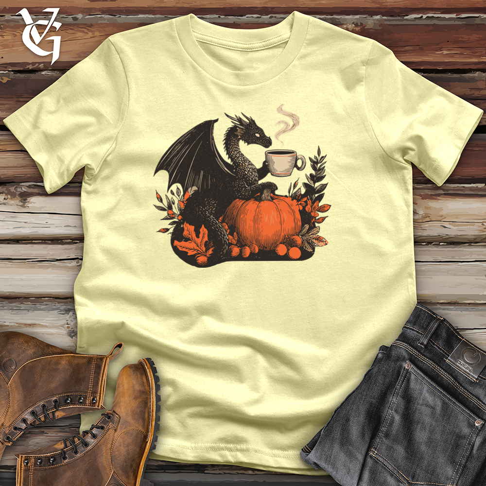 Viking Goods Pumpkin Spice Dragon Softstyle Tee Cornsilk / L