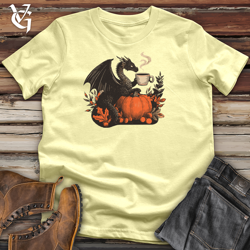 Viking Goods Pumpkin Spice Dragon Softstyle Tee Cornsilk / L