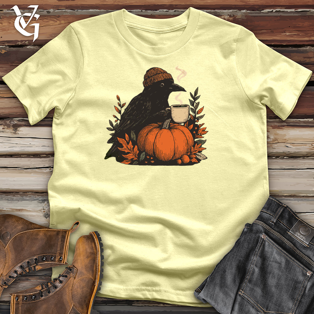 Viking Goods Raven Autumn Harvest Softstyle Tee Cornsilk / L