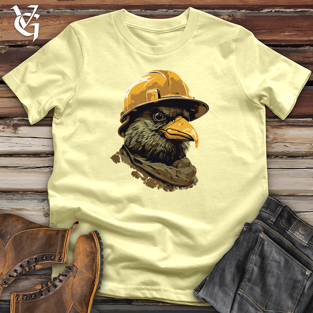 Viking Goods Raven Construction Crew Softstyle Tee Cornsilk / L