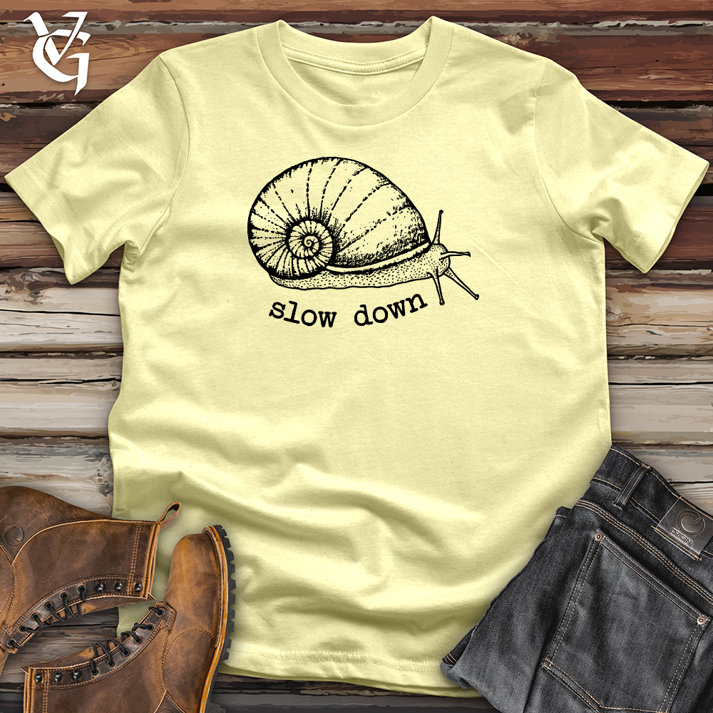 Viking Goods Snail Softstyle Tee Cornsilk / L