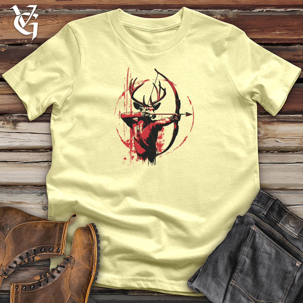 Viking Goods Stag Archer Silhouette Softstyle Tee Cornsilk / L