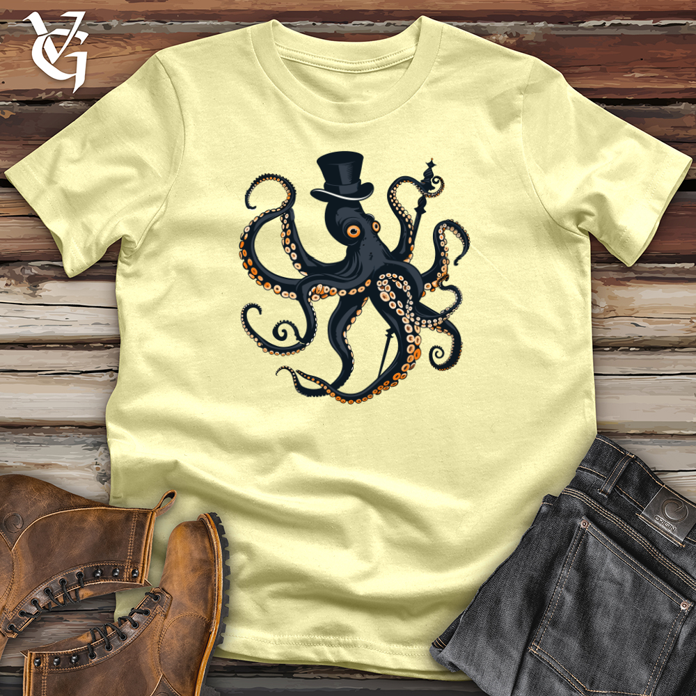 Viking Goods Tentacled Aristocrat Charmer Softstyle Tee Cornsilk / L