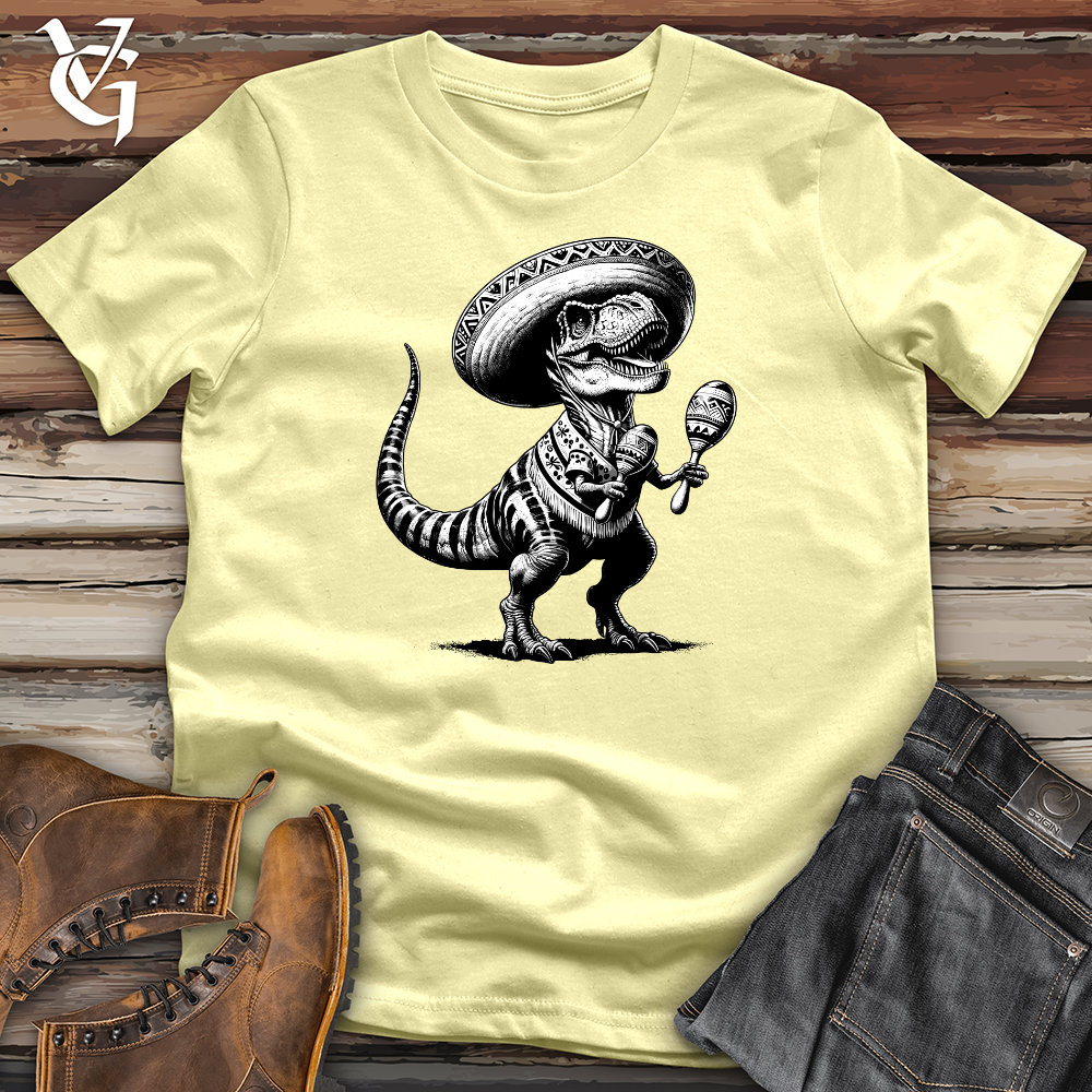 Viking Goods Tex Mex Rex Softstyle Tee Cornsilk / L