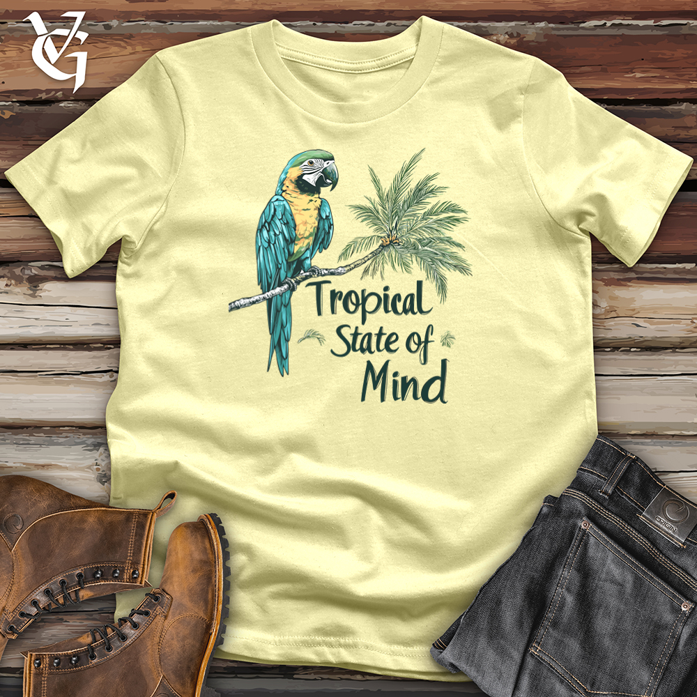 Viking Goods Tropical State of Mind Softstyle Tee Cornsilk / L