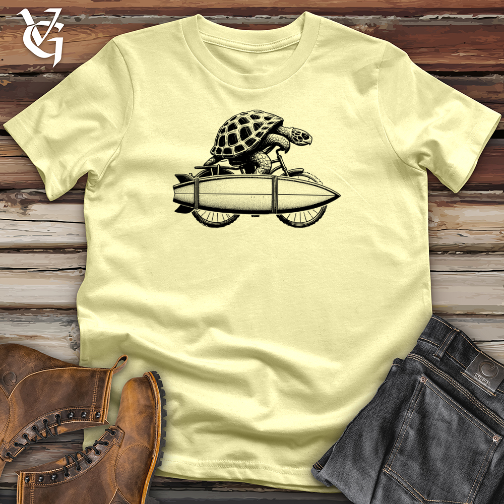 Viking Goods Turtle Surf Club Softstyle Tee Cornsilk / L