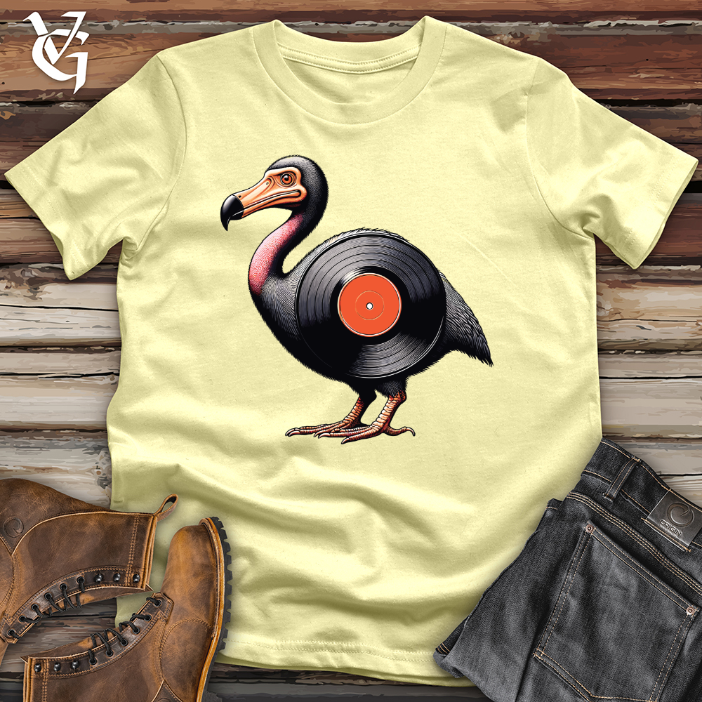 Viking Goods Vinyl Bird Record Softstyle Tee Military Green / L