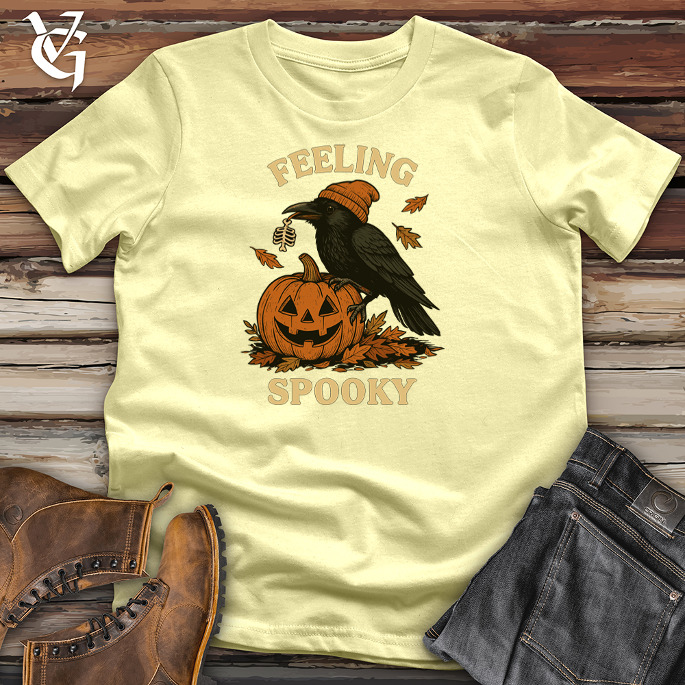Viking Goods Feeling Spooky Raven Softstyle Tee Cornsilk / S