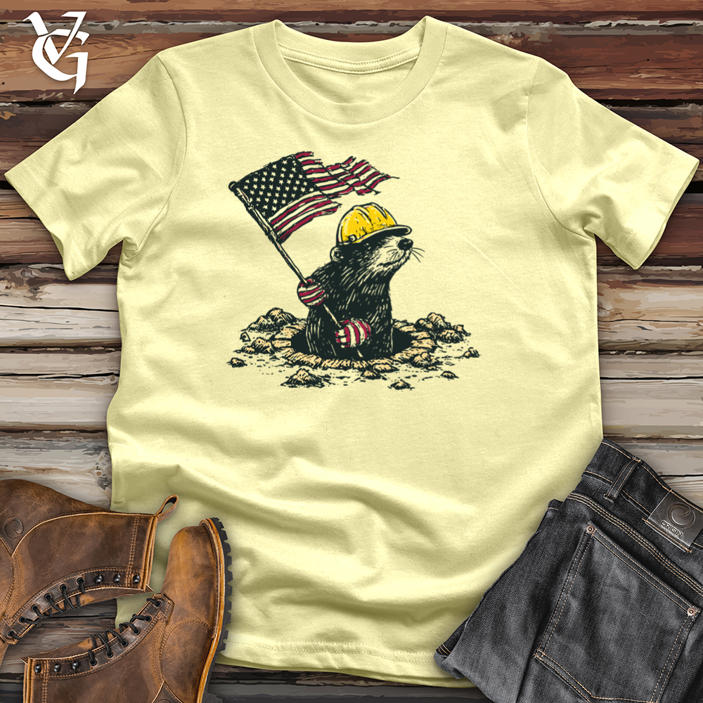 Viking Goods Mole Tunnel Patriot Softstyle Tee Cornsilk / S