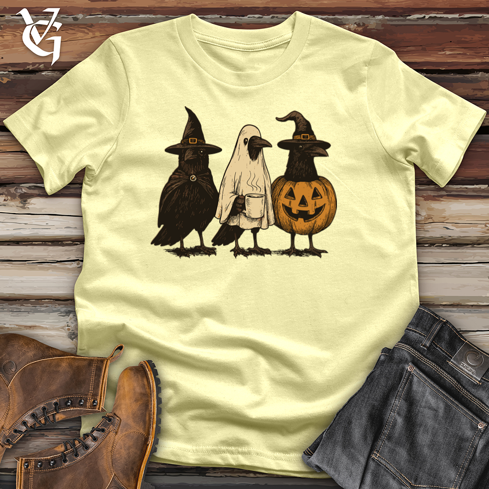 Viking Goods Raven Halloween Squad Softstyle Tee Cornsilk / S