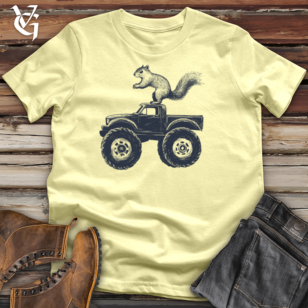 Viking Goods Squirrel Monster Truck Softstyle Tee Cornsilk / S