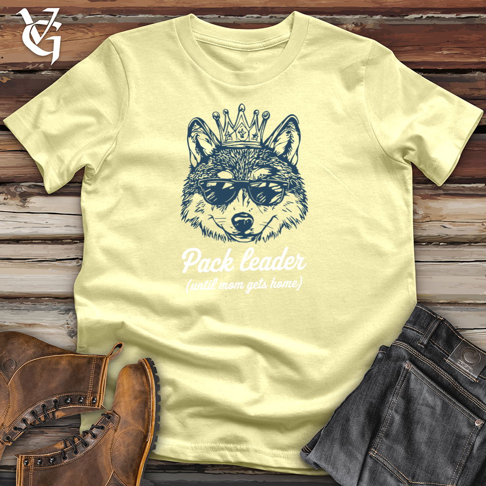 Viking Goods Wolf Pack Leader Softstyle Tee Cornsilk / S
