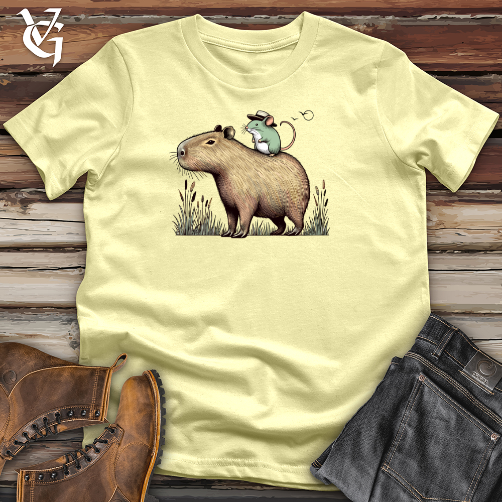 Viking Goods Capybara and Mouse Softstyle Tee Cornsilk / XS